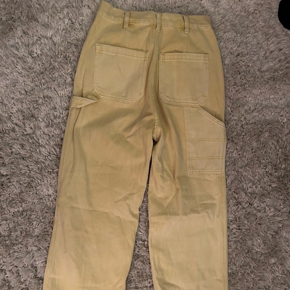Yellow Pacsun high rise cargo pants; women’s size 27 - Picture 4 of 4